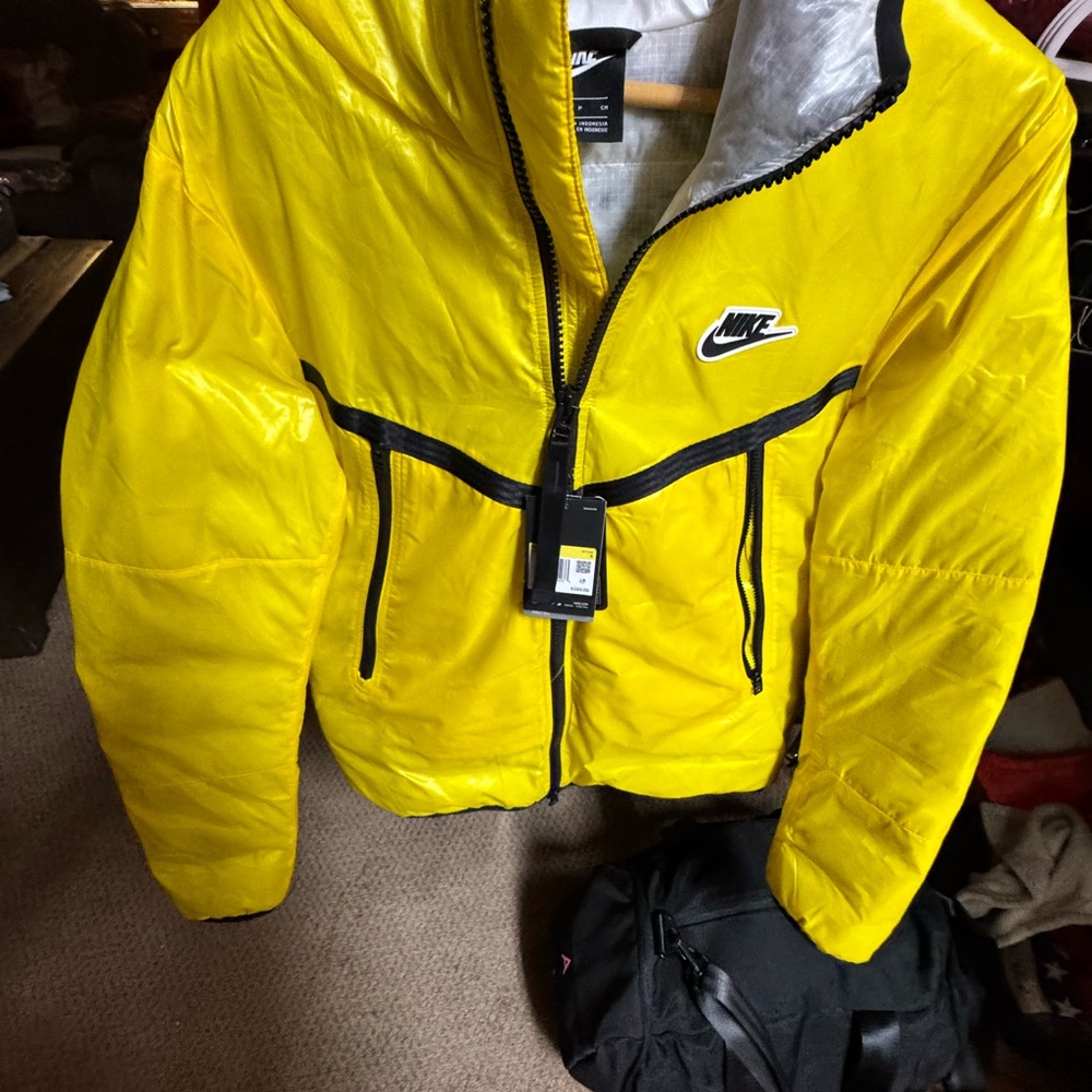 Nike Yellow Puffer Jacket
